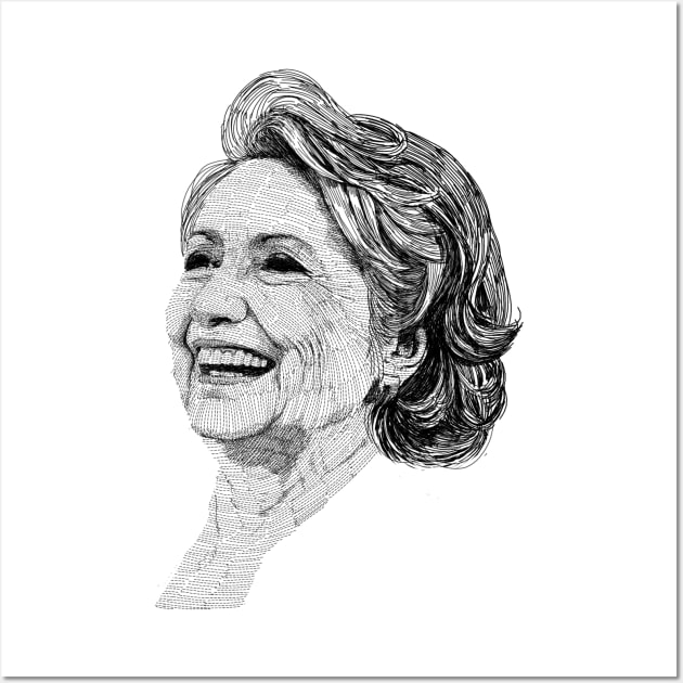 Hillary Clinton Wall Art by barmalisiRTB